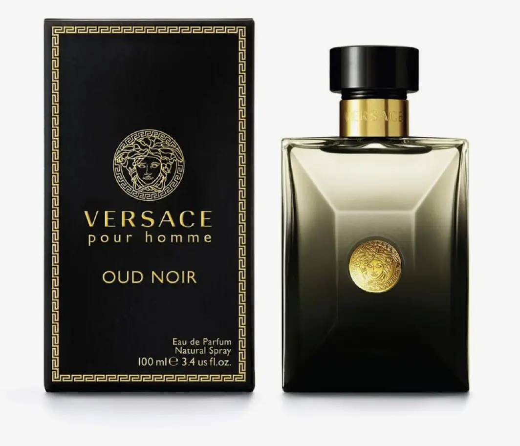 Versace Oud Noir Pour Homme Eau de Parfum, 100 ml (3.4 fl oz) Men's Fragrance, 100 Ml Perfume