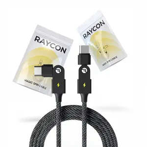Magic Spin Cable 2 Pack - Fast Charging Cable for Mobile Phones and Electronics Magic Spin Cable 2 Pack - Fast Charging Cable for Mobile Phones and Electronics