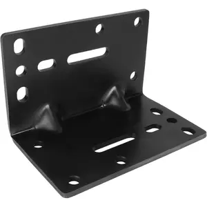 Universal Winch Mount Bracket, Heavy Duty Right Angle Mounting Winch Bracket, 3/16 Inch Thick Solid Steel Hand Winch Bracket Winch Mounting Plate for Trailers, ATV, Trucks & Vehicle