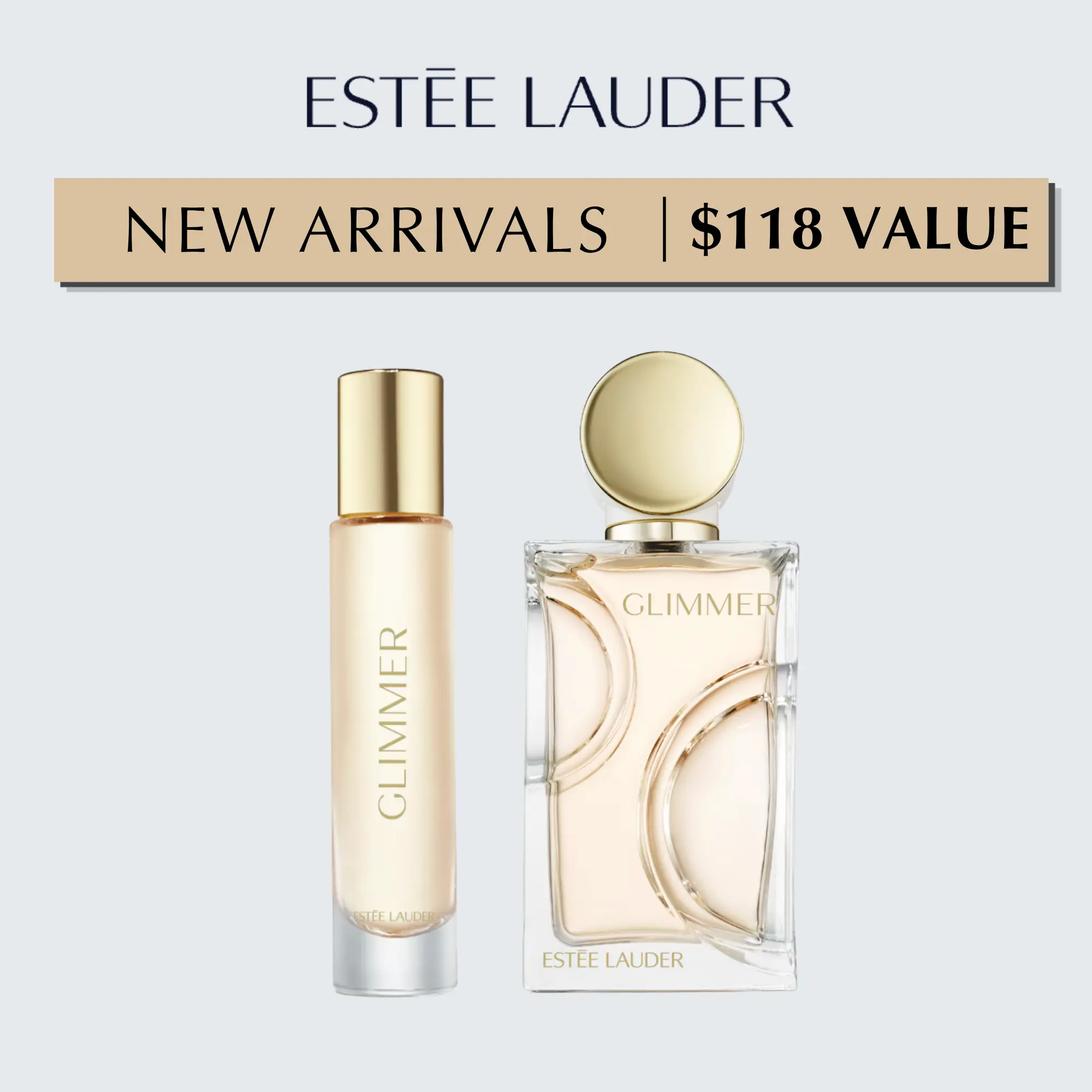 [Estée Lauder] Glimmer Eau de Parfum Duo | 1 oz. + Travel Size Spray