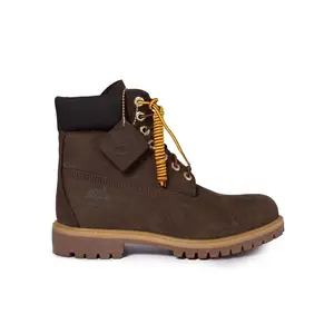 Men's Timberland 6 In. PRM Waterproof Boot Dark Brown Nubuck (TB0A5TJ5 D54)