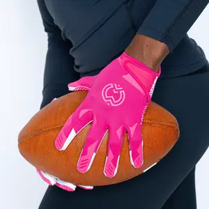 VPRO3 Pink Receiver Football Gloves