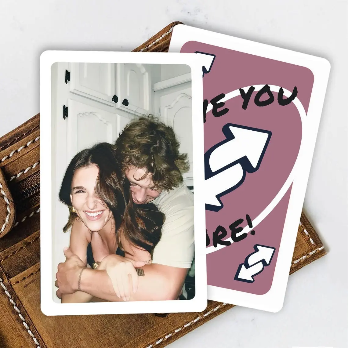 Custom Personalized Photo Wallet Insert Card, Funny Reverse Card Parody Love Note, I Love You More Couples Keepsake, Metal Anniversary Gift for Boyfriend Girlfriend, Sentimental Valentine's Day Present, Gifts For Boyfriend, Couple Gifts tiktokshopspringgl