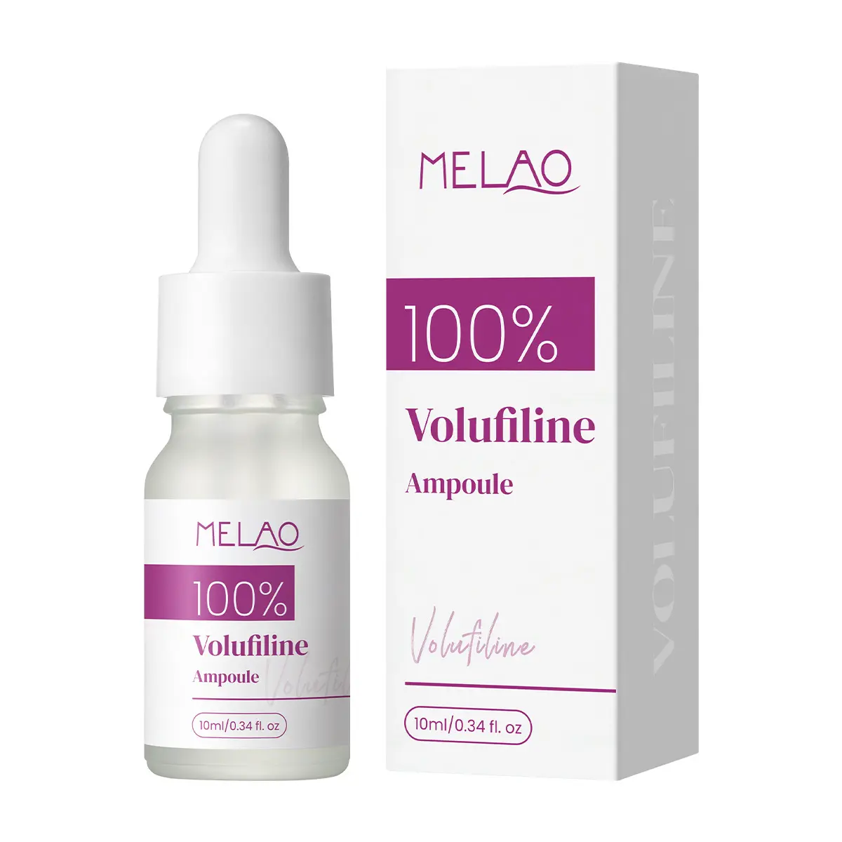 Volufiline Ampoule Firming Serum, 100% Plant-Based Facial Plumping Moisturizer for Deep Hydration, Concentrated Treatment, 10ml