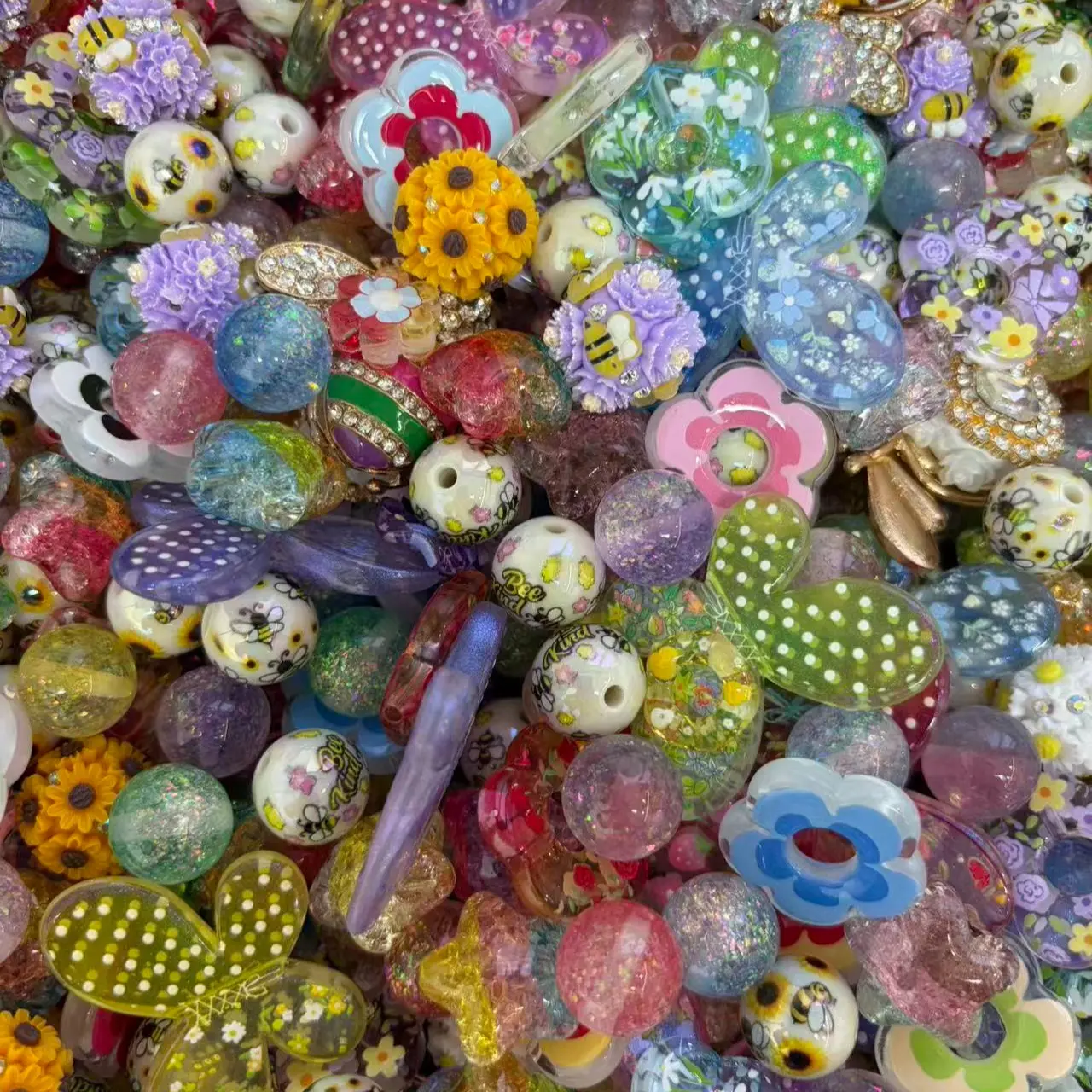 [ManN] 【ZQ Bead】Premium Acrylic and Resin Beads, Resin Charms
