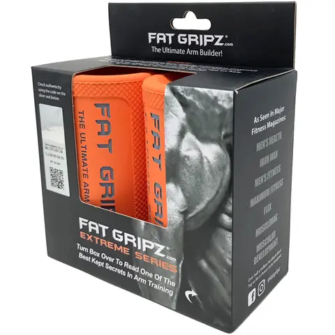 Fat Gripz Extreme (2.75 Inch Outer Diameter) Thick Grips For Increased Muscle Fiber Activation