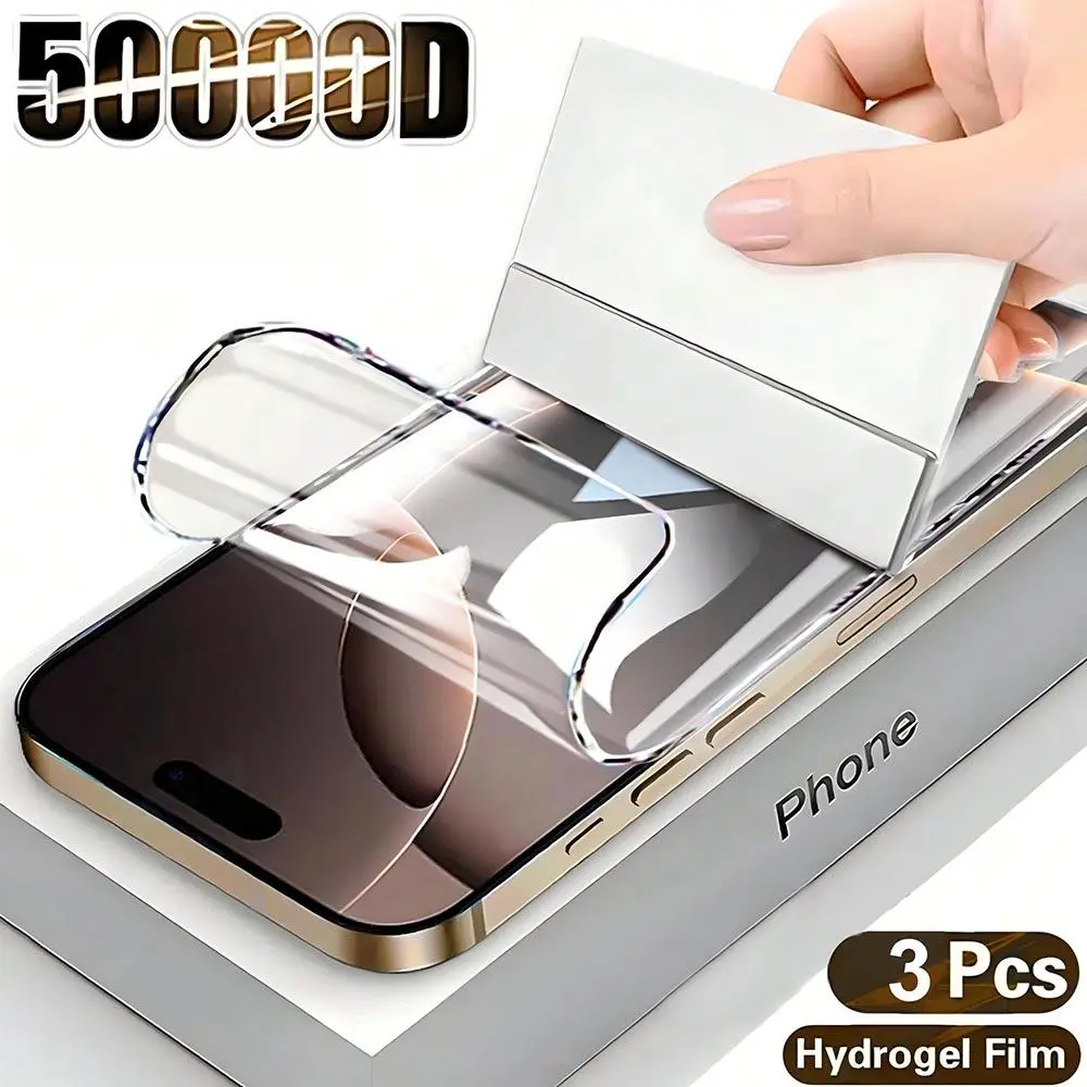 HD Clear Phone Screen Protector, Scratch Proof Water Gel Screen Protector, Protective Phone Accessories Compatible with iPhone 16 15 14 13 12 11 XR SE, Cover, Smartphone Protector