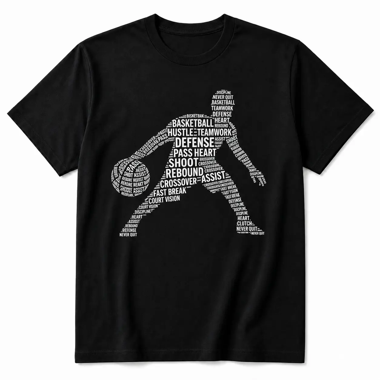 Basketball Typography Player Tee | Oversized Graphic T-Shirt Fit Check Aesthetic, Y2K Vintage Bootleg Tee Viral, Basketball Streetwear Shirt, Hustle Teamwork Sports Graphic Tee Under 25, Hooper Gift, Unisex Game Day Outfit, Minimal Black Tee Trend