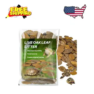 4.9 OZ Dry Oak Leaf Litter for Isopods Live Substrate