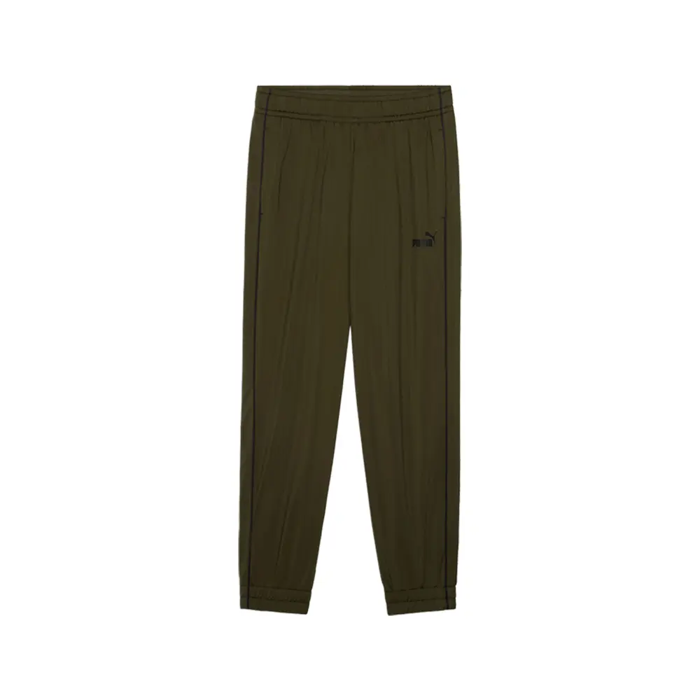 PUMA Mens Essentials Piped Tricot Pants Casual - Green