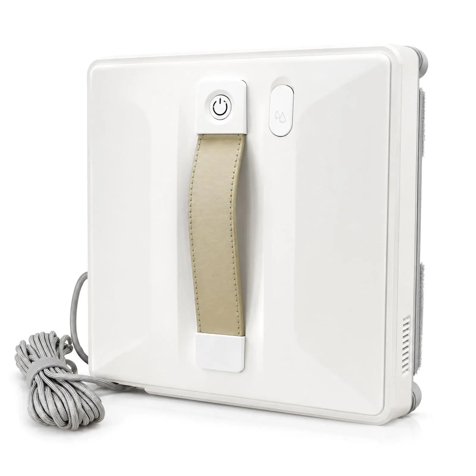 Electric Window Cleaning Robot - 24V Input, Compact Mini, Auto Spray, Intelligent Path Planning, Edge Detection, Anti-Drop, Dual Sprayers, Auto Cleaning Tool for Home Users (White)