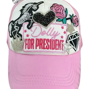 Dolly For President Patch Hat - Fashion Accessory for Women