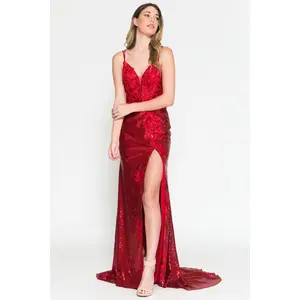 Amelia Couture 5020 Red Carpet Sequined Gown