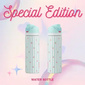 [SPECIAL EDITION] Birthday Bash Pillow Fight 24oz Water Bottle - Drinkware, Washable, Elegant Design