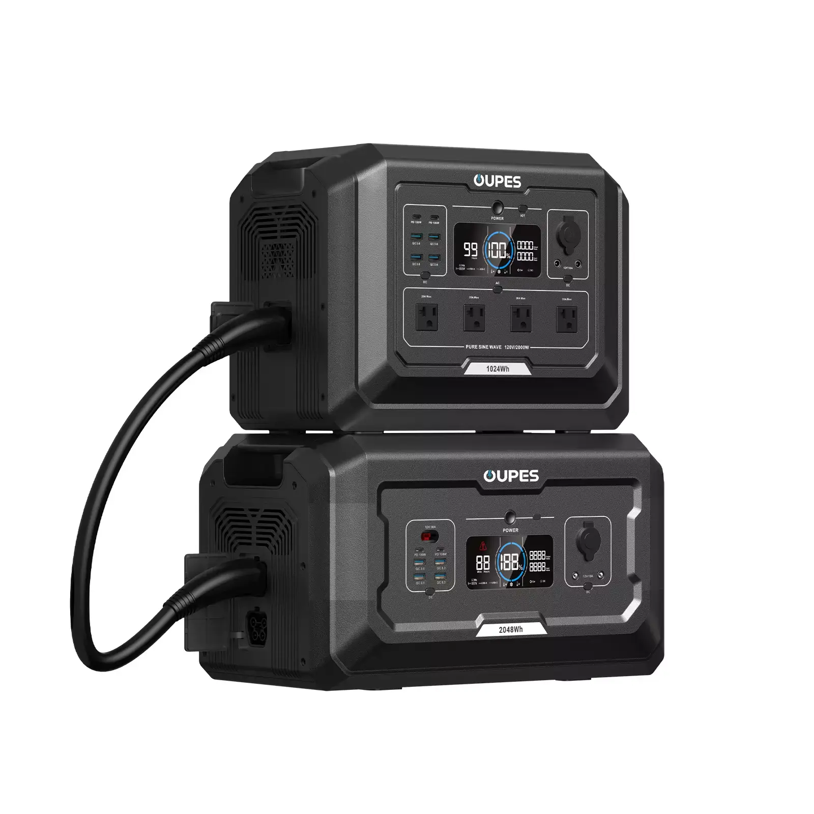 Mega 1+B2 Battery(3072Wh Total)