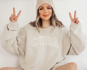 CUBA Sweatshirt, Cuba Shirt, Cuban Gift, Cuba Sweater, Havana Souvenirs, Cuba Girls Trip, Cuba Bachelorette, Salsa Music Premium Crewneck