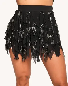 Moonlit Enchantment Ruffle Skirt