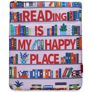 Book Sleeve for Book Lovers Bookish Book Protector Book Covers for Paperbacks Washable Fabric Book Sleeves with Zipper Medium 11 Inch X 8.7 Inch