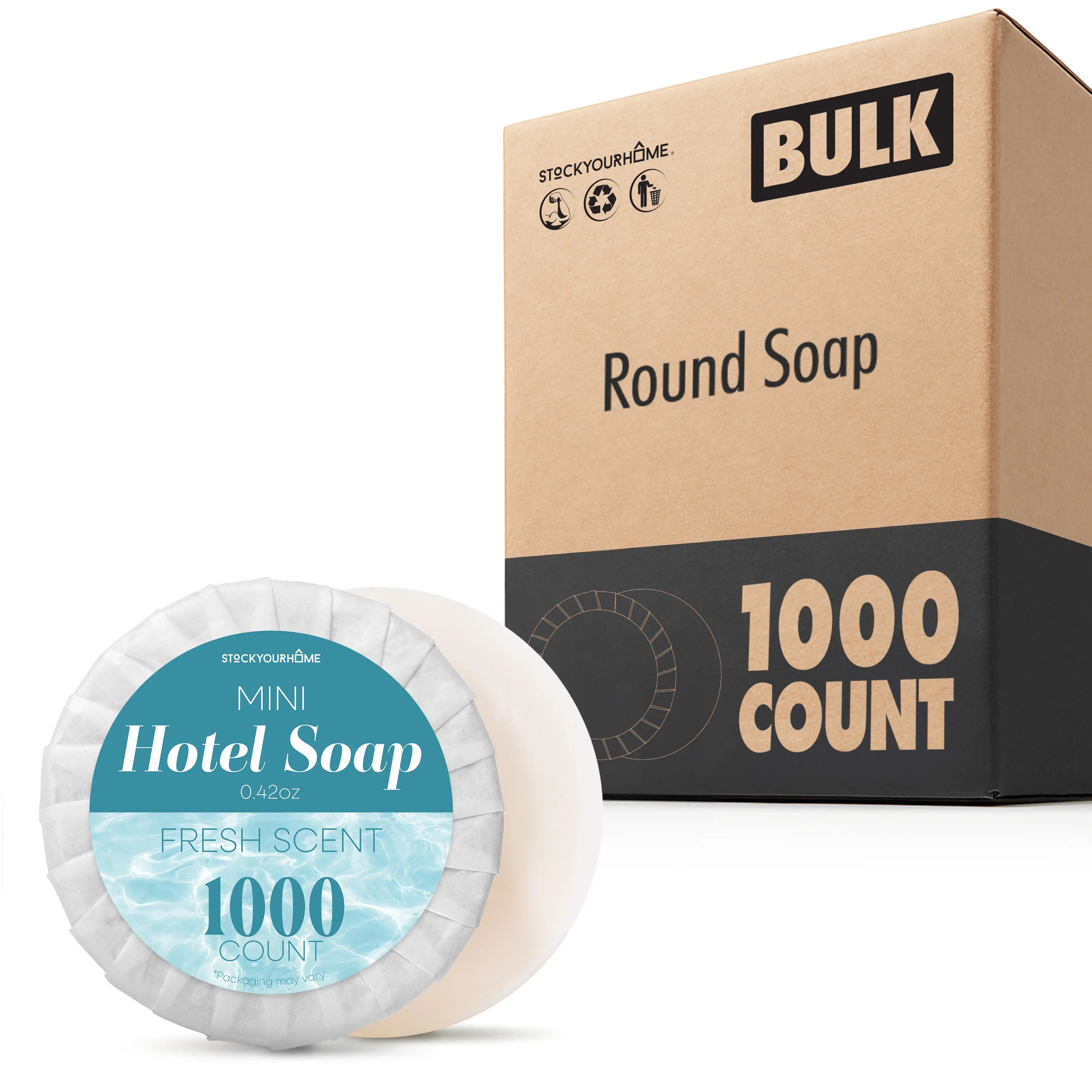1000 Pack Round Soap