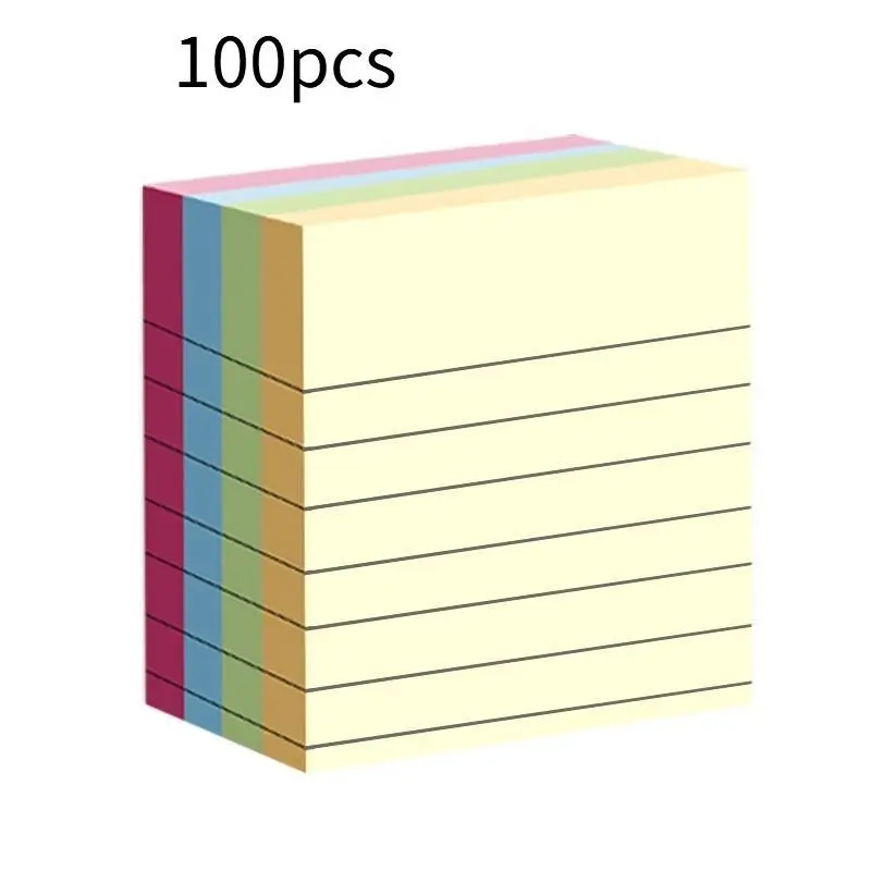 Office specific creative sticky notes with horizontal lines - strong adhesive and reusable multi-purpose sticky notes, Memo pads, Self Adhesive Stickers, High Adhesive Stickers, Sticky Labels