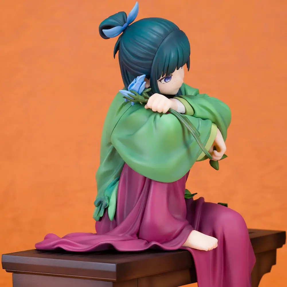 Anime Figure Maomao action Figure Maomao Figurine sitting pose with Stool Props Girl Figure Model Collection statue Doll Gifts