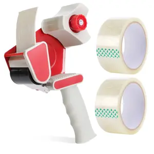 Tape Dispenser with 2 Rolls, Abs Material, Handheld Box Sealer, Single-Hand Operation, Ideal for Home, Office, Industrial Use