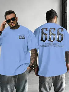 Men's Casual Animal Print Round Neck Short Sleeve Top, Summer Fitted Loose Fit T-Shirt, Unisex Daily Wear, Perfect Gift