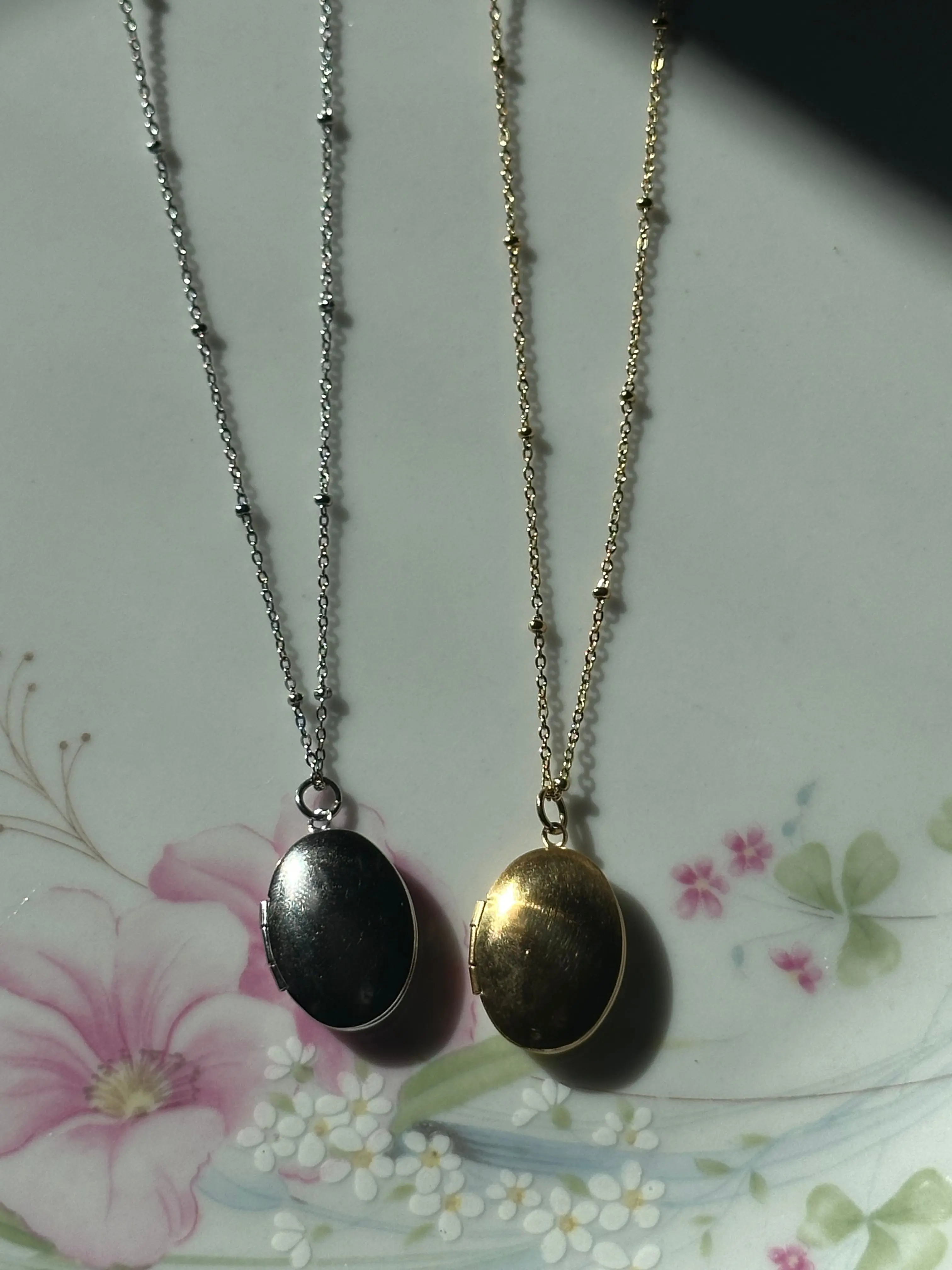 Small Oval Locket Necklace