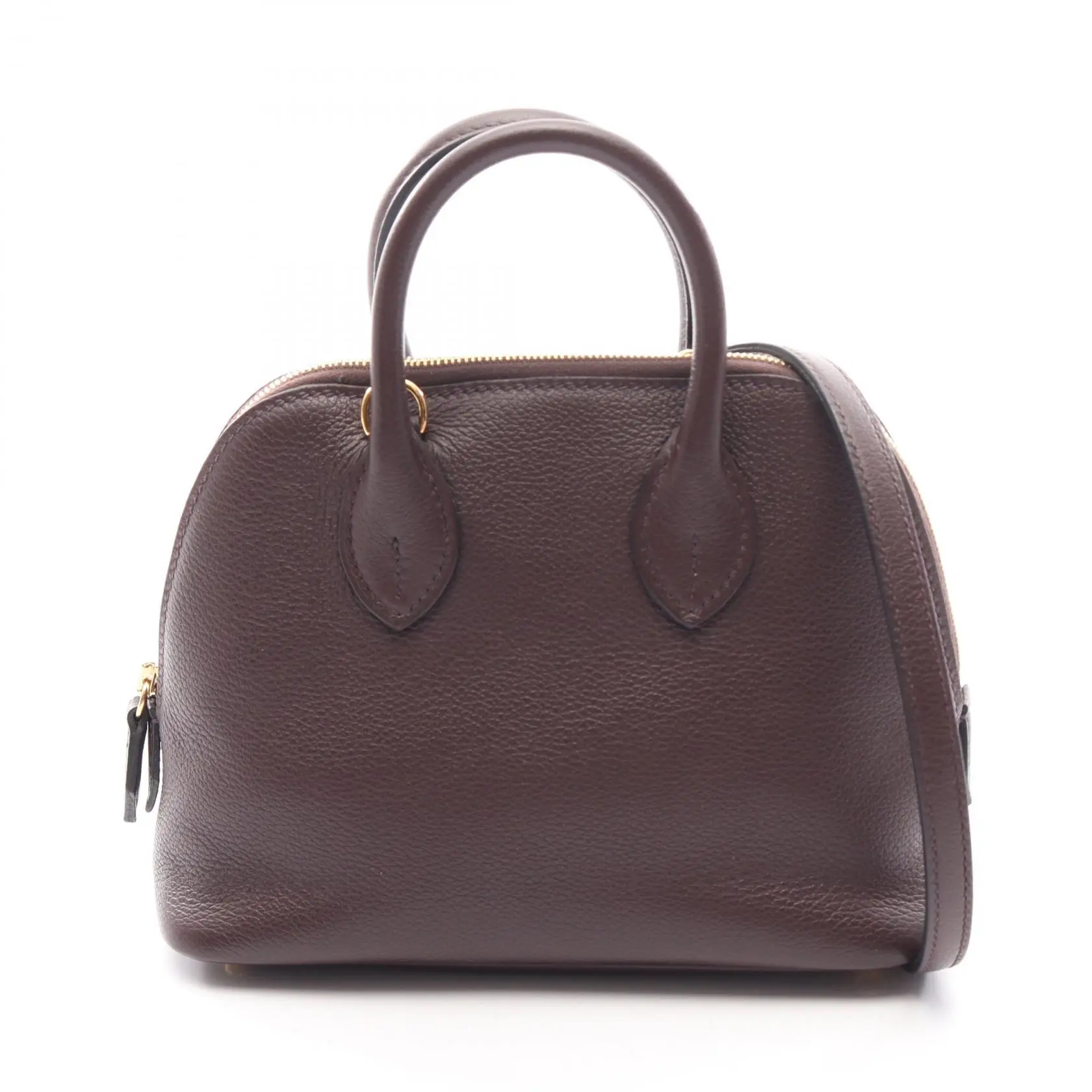 Pre-owned HERMÈS Calfskin Shoulder Bags Hermes Bolide1923 Mini Evercolor 2way handbag