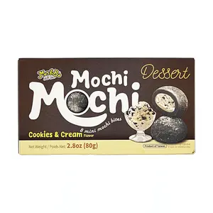 MONGBO Taiwan Mochi Creamy Cookie Flavor 80g - Soft Chewy Japanese Snack, Individually Wrapped