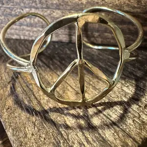 Handmade Artesian Hippie Wide Cuff Bracelet Bangle, Silver Plated, Gift Box
