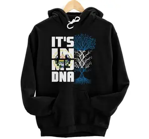 El Salvador Flag Salvadoran IT'S IN MY DNA Patriotic Apparel Hoodie, Sweatshirt, T-Shirt