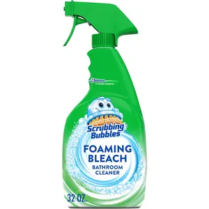Scrubbing Bubbles Foaming Bleach Bathroom and Shower Cleaner Disinfectant Spray, Helps Erase Mold & Mildew, 32oz