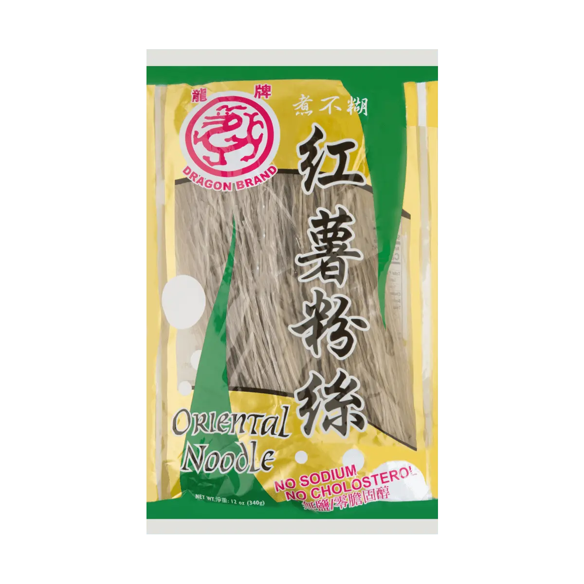 DRAGON Sweet Potato Noodles - No Sodium, No Cholesterol, 12oz