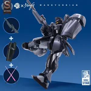 1/144 Scale Mecha Model Kit, Full Height Poseable, Beginner-Friendly Assembly, & Armor Versions, Includes Weapons & Swords, Model Set