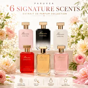 Paruvea Veil Collection Extrait de Parfum – 6 Signature Scents, Long-Lasting Skin Scent Perfume, Gourmand, Floral, Amber & Vanilla Fragrances