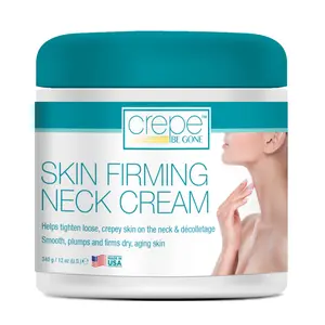 Dermactin Crepe Be Gone Skin Firming Neck Cream Large 12 oz - Helps Tighten Loose Crepey Skin on the Neck Decolletage Smooth Plumps and Firms Dry Aging Skin