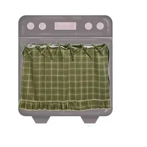 Handmade Oven Skirts, Ribbon Ties, Tabs & Ruffled Trim, Handmade Embroidery OvenSkirts, Heat-Resistant, Ribbon Ties, Ruffled Trim, Effortless Install, Elevate Style, Artisan Kitchen Collection Decorative Cabinet Dish Washer Hidden Curtains Apron