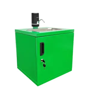 FixtureDisplays® 15.8 X 14.6 X 21.3" Portable Mobile Sink with Battery Powered Electric Pump for Home, Outdoor and Food Service Use 10198