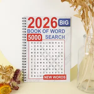 Premium 2026 Big Book of Word Search – 5000+ New Words & Big Print Format, Durable Spiral Bound, Comprehensive Collection of Themed Word Search Puzzles for All Ages, Perfect for Daily Relaxation, Travel Entertainment & Cognitive Exercise