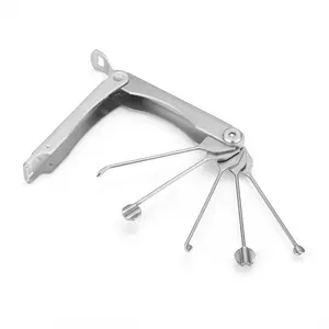 5-In-1 Foldable Multi-Function Pry Bar, Stainless Steel Durable Design, Compact and Portable, Ideal for Various Tasks