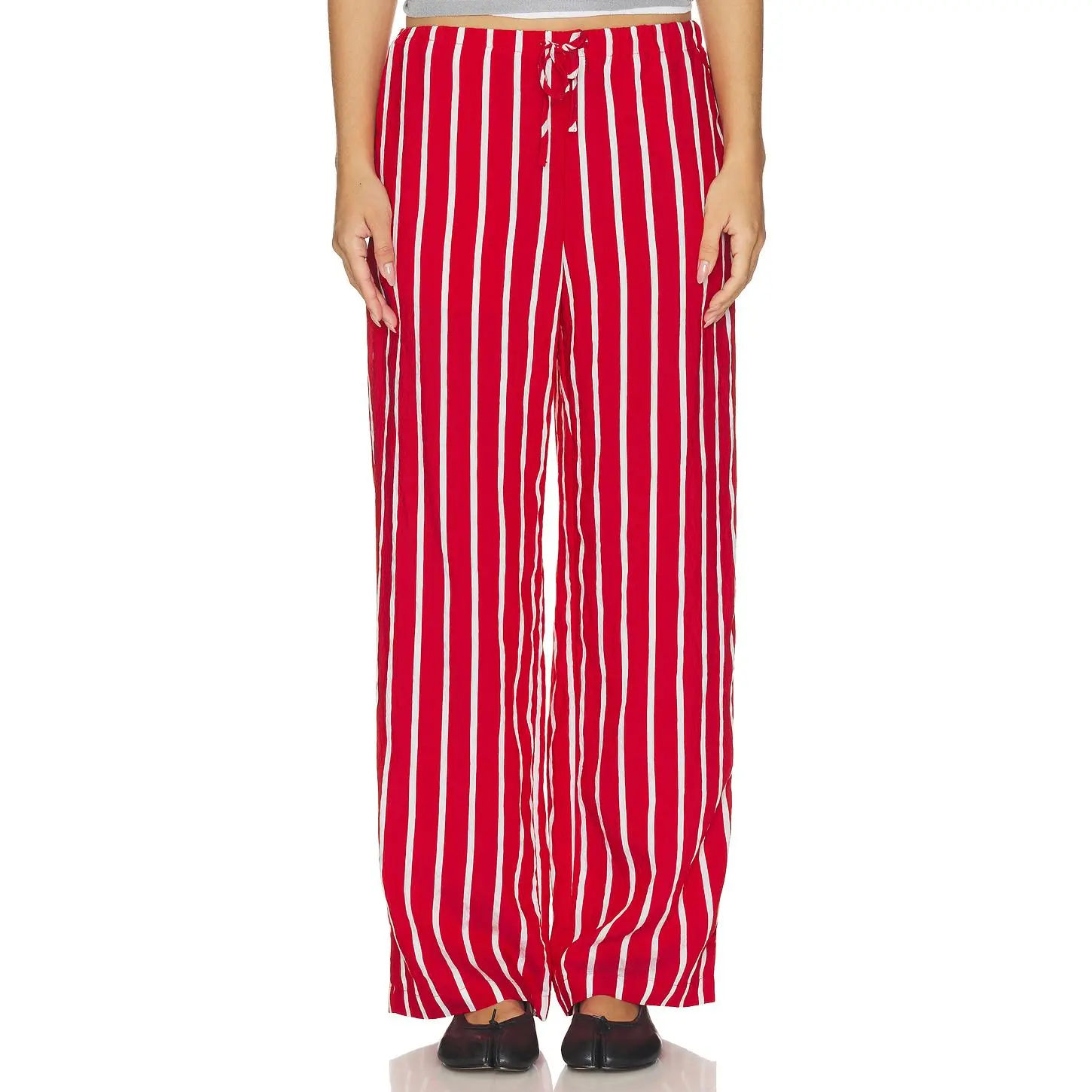Madewell Pull On Pants in Varsity Red