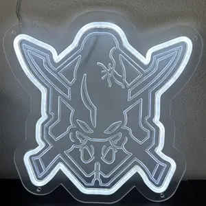 Inspired Orbital Dropper and Legendary Desktop Decoration Sign - No Power Switch only Unplug to Turn off 11.81"x11.81", 1 Color, 1 Lighting Setting, Powered by a usb