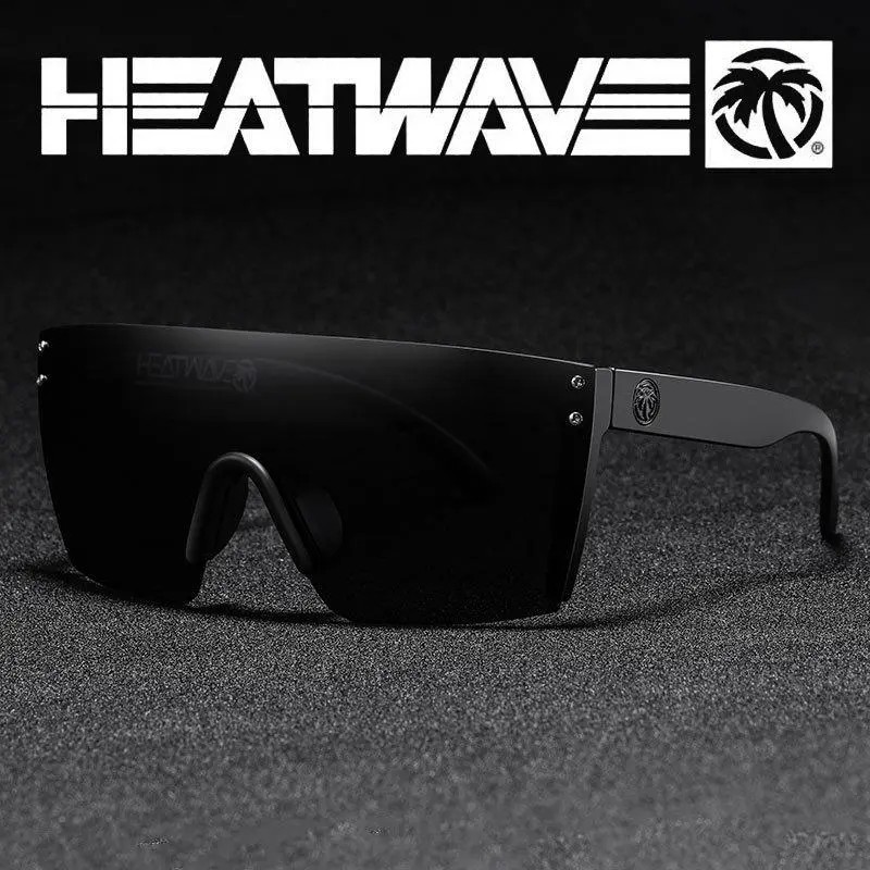 Heatwaves ANSI Z87+ Safety Polarized Sunglasses Visual Future Tech  Lazer Face Stars & Stripes SOCOM cases sunglasses for men & sunglasses for women cross-border Aviator Ultra Black glasses case square conjoined men women UV400 Back to school glasses case