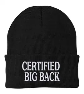 CERTIFIED BIG BACK Beanie casual funny warm stretchy Winter Arc