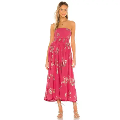 Freepeople Mad Love Denim Midi - TikTok Shop