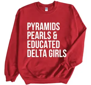 Delta Sigma Theta Sorority Sweatshirt, Pyramid Hands, DST, 1913 Howard University, Devastating Divas Sweatshirt