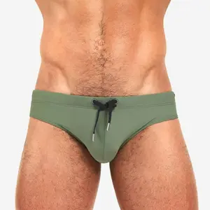 Men's Swimwear Bikini Swimming Briefs Drawstring Swimsuits Board Surf Shorts Trunks