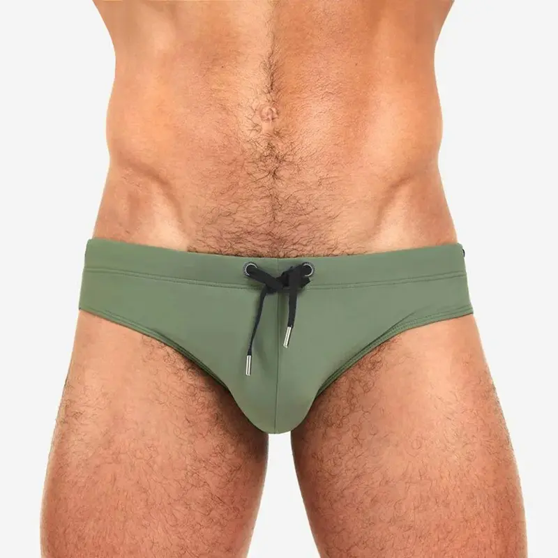 Men's Swimwear Bikini Swimming Briefs Drawstring Swimsuits Board Surf Shorts Trunks