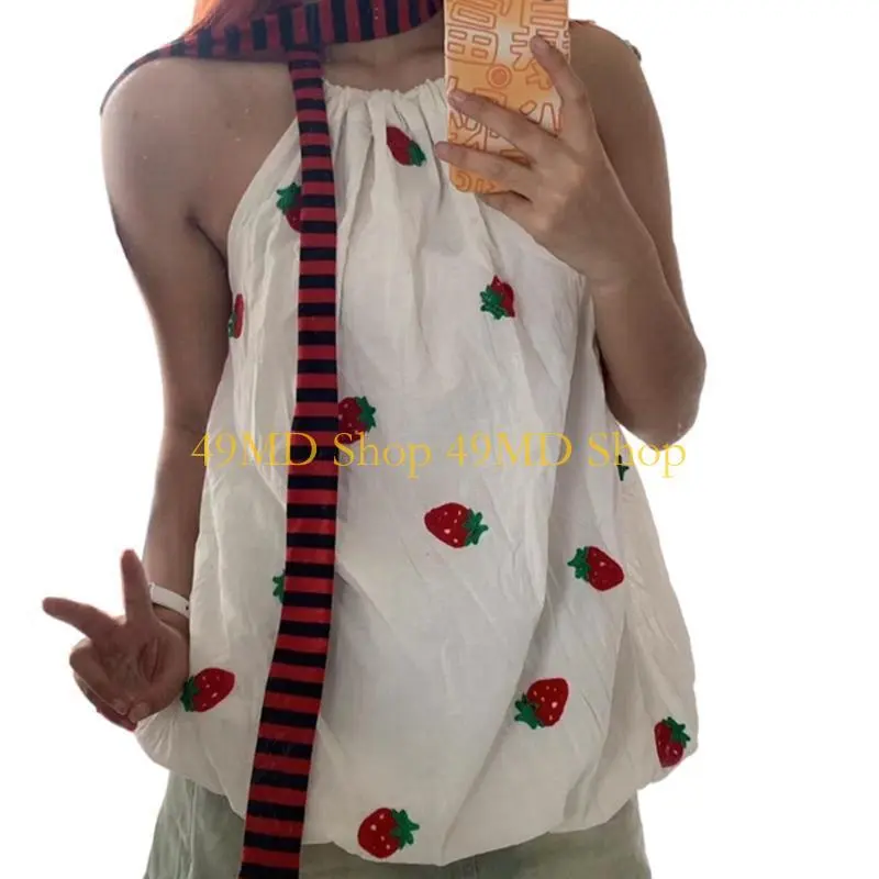 49MD Stripe Pattern Scarf for Women Summer Thin Scarves Female Camping Shopping Scarf